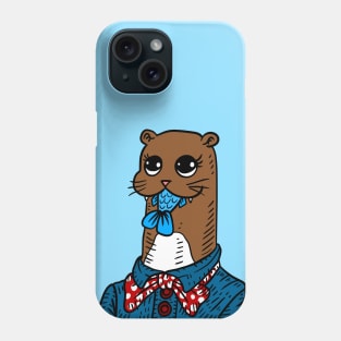 office otter, cute otter art. Phone Case