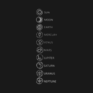 Symbols of the Solar System T-Shirt