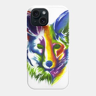 Multicolored Fox Phone Case