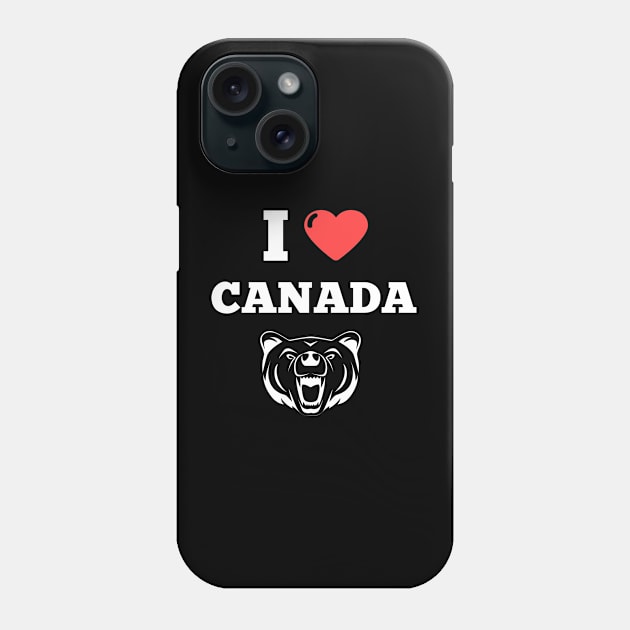 I LOVE CANADA Phone Case by FromBerlinGift