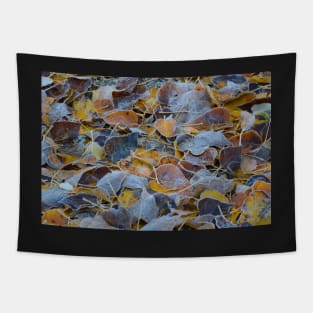 Frosty Leaves Tapestry