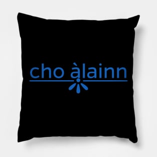 cho àlainn - Scots Gaelic for So Beautiful or Lovely Blue Pillow