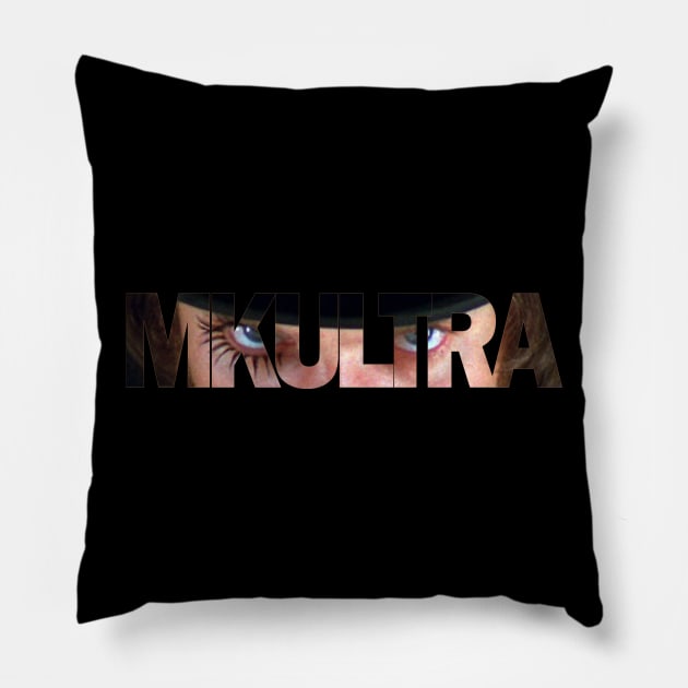 Milk Bar Eyes - MK ULTRA Pillow by RainingSpiders