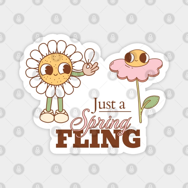 Cute Spring Fling Design Magnet by TurnEffect