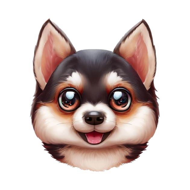 Pet-tacular Alaskan Klee Kai by Art By Mojo