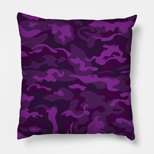 Purple Camouflage Pillow