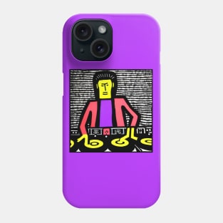 DJ on the Decks Pop-Art Phone Case