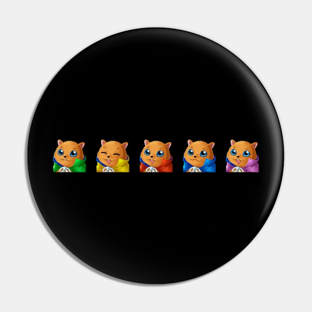 The Five Squirrel Squad Emotes- Genso Suikoden Pin by Chiisa