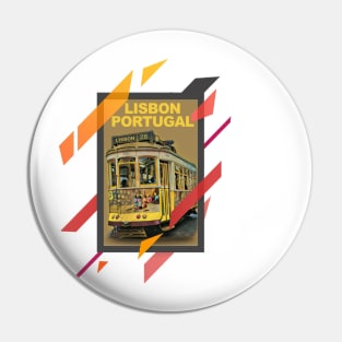 Lisbon Portugal Trolley Car Pin