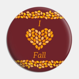 I love Fall Pin