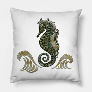 Wonderful elegant fantasy seahorse Pillow