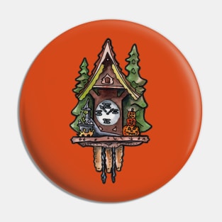 Witchy Cuckoo Clock Pin