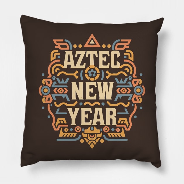 Aztec New Year – March Pillow by irfankokabi