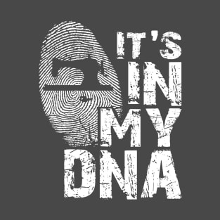 Sewing Machine It's In My DNA Distressed Style Typography Fashion Designer Gift T-Shirt