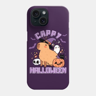 Happy halloween Cute capybara ready for halloween Phone Case