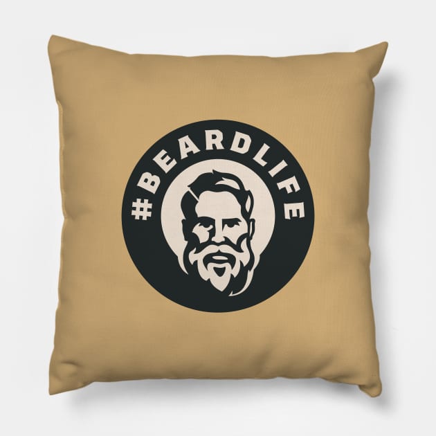 Real Men Wear Beards Pillow by RobCDesign