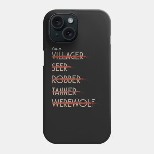 I'm A Werewolf ???- Board Game Inspired Graphic - Tabletop Gaming  - BGG Phone Case