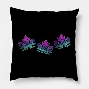 Galaxy Maple Leaf Trio Pillow