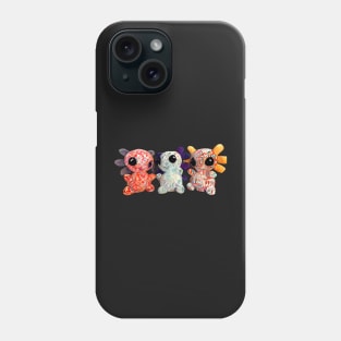 The trio of axolotls Phone Case