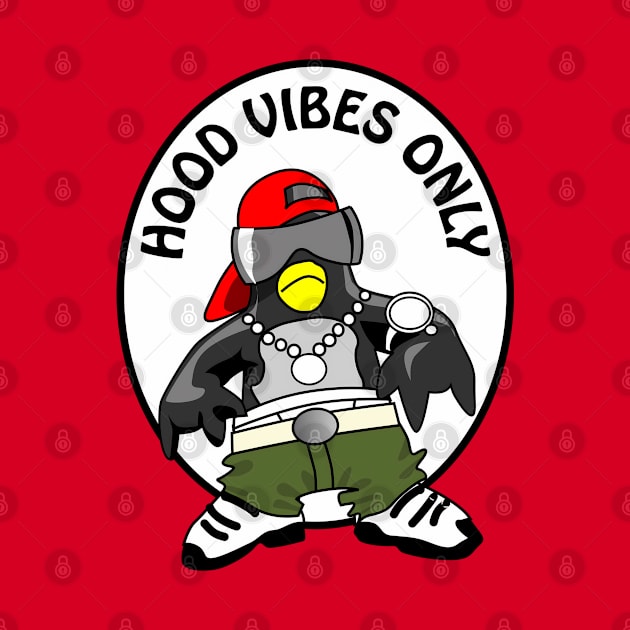 Hood vibes only - funny good vibes pun by punderful_day