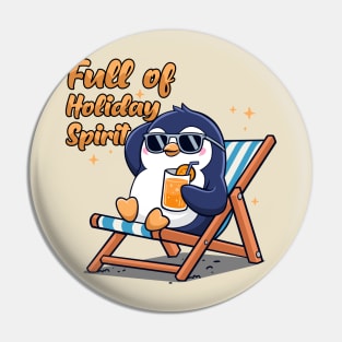 Pingiun i'm Full of Holiday Spirit Pin