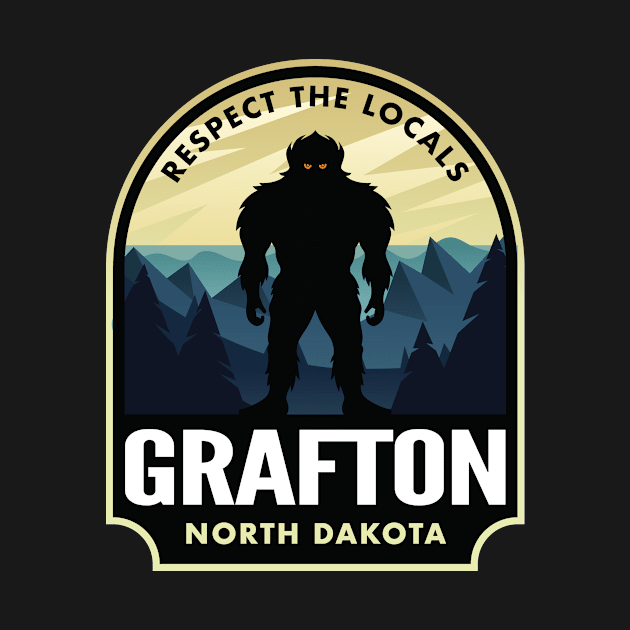 Grafton North Dakota Bigfoot Sasquatch by HalpinDesign