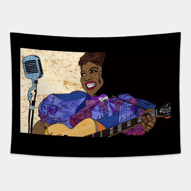 Sister Rosetta Tharpe Tapestry by Gregg Standridge