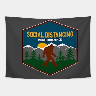 Social Distancing World Champ Tapestry