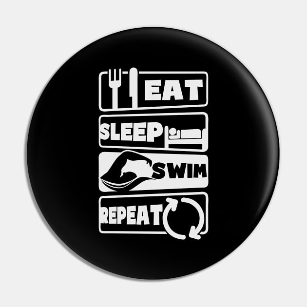 Swimming Athlete Shirt | Eat Sleep Repeat Pin by Gawkclothing