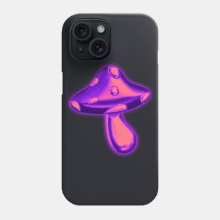 Pink Chrome Mushroom Phone Case