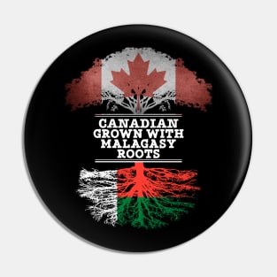 Canadian Grown With Malagasy Roots - Gift for Malagasy With Roots From Madagascar Pin