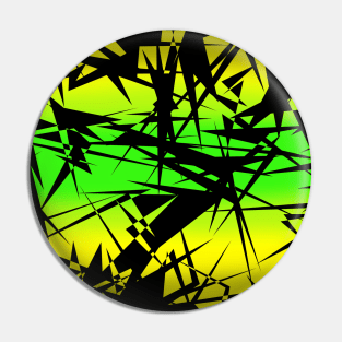 Jamaican Flag - Scratch Flag Design Pin