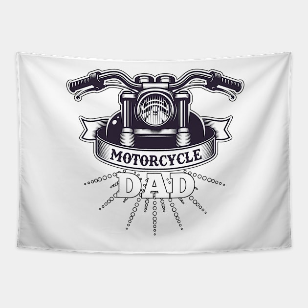 Motorcycle DAD Tapestry by Wilcox PhotoArt