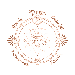 Taurus Zodiac Sign T-Shirt