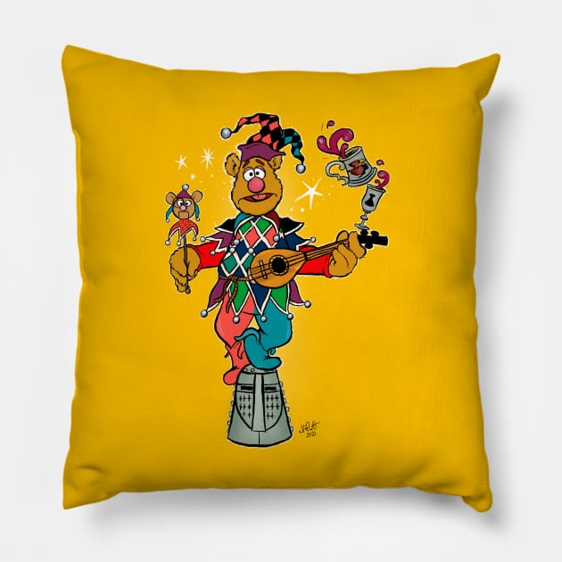 Fozzie Bear - Court Jester Pillow by UzzyWorks