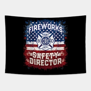 Fireworks Safety Director Chiefro Marshal Bang Tapestry