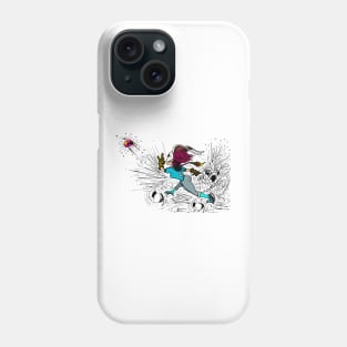 SKATING BLOODY RABBIT 020 Phone Case