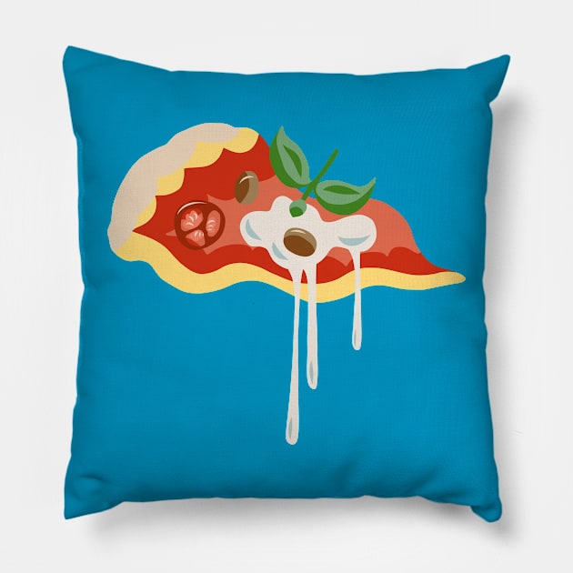 Pizza slice Pillow by Rebelform