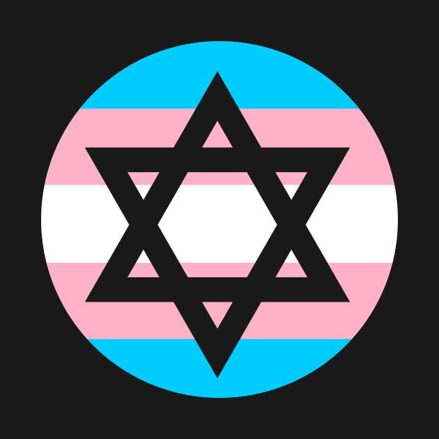 Trans Pride Star of David by anomalyalice