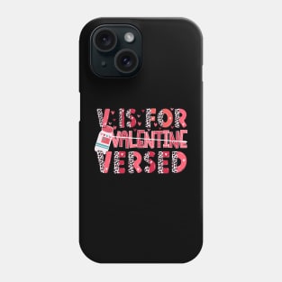 V Is For Versed Pacu Crna Nurse Funny Valentines Day Leopard Phone Case