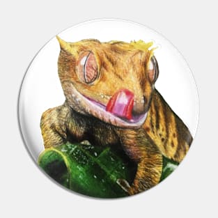 Crested Gecko Pin