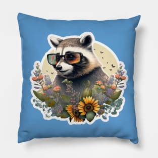 A Cool Racoon Pillow