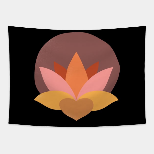 Buddhism Zen Lotus Flower Meditation Yoga Tapestry by Foxxy Merch