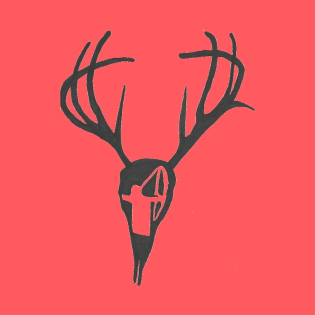 Archery deer hunting skull by andontheartist