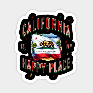 California is my happy place Magnet