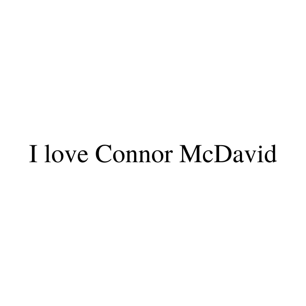 I love Connor McDavid by delborg