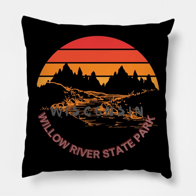 Willow river state park Pillow by TeeText