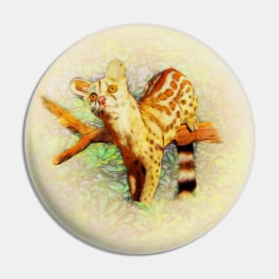 Rusty spotted genet Pin