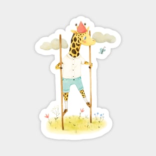 Giraffe on Stilts Magnet