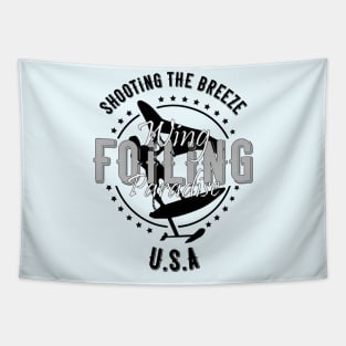 Wing Foiling Paradise U.S.A Tapestry